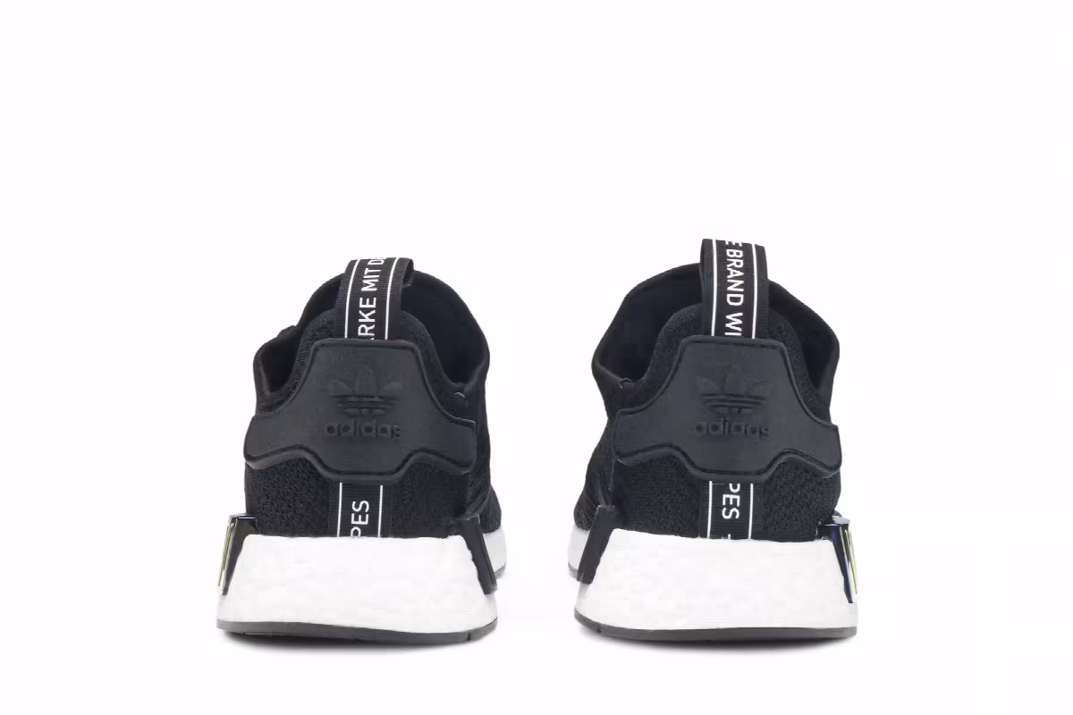 adidas Women's NMD_R1 Metallic Plugs - Core Black, view 7