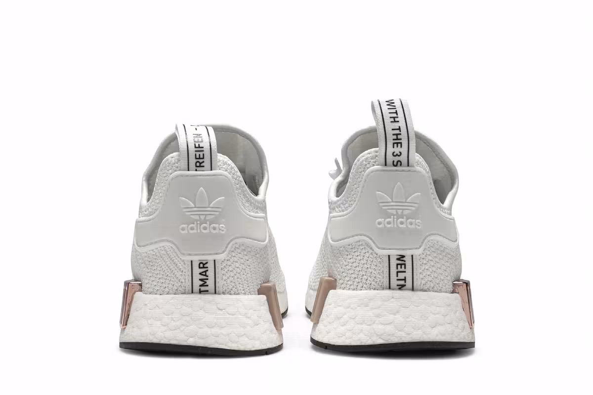 adidas Women's NMD_R1 Metallic Plugs - Cloud White, view 7