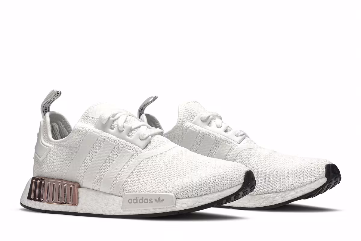 adidas Women's NMD_R1 Metallic Plugs - Cloud White, view 9