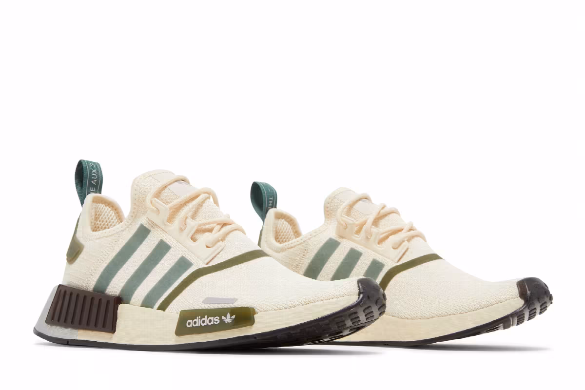 adidas Women's NMD_R1 White Focus Olive, view 9