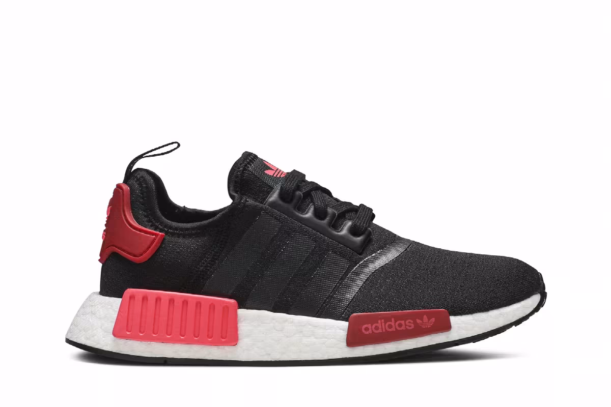Adidas Women's NMD_R1 Black Scarlet, view 2