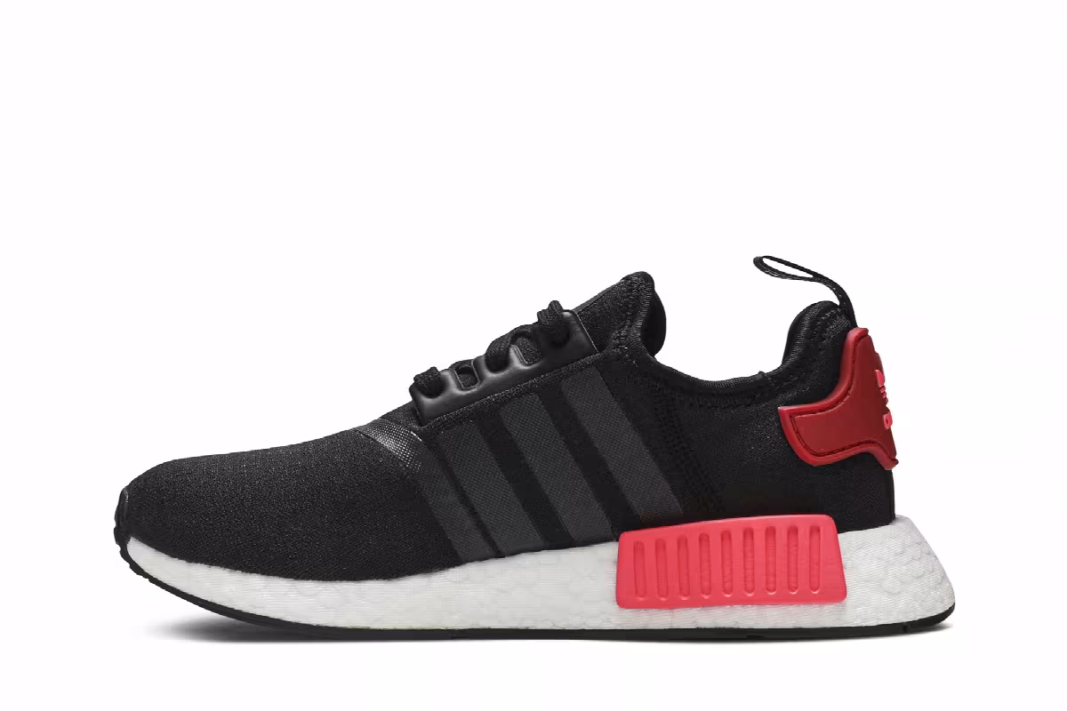 Adidas Women's NMD_R1 Black Scarlet, view 4