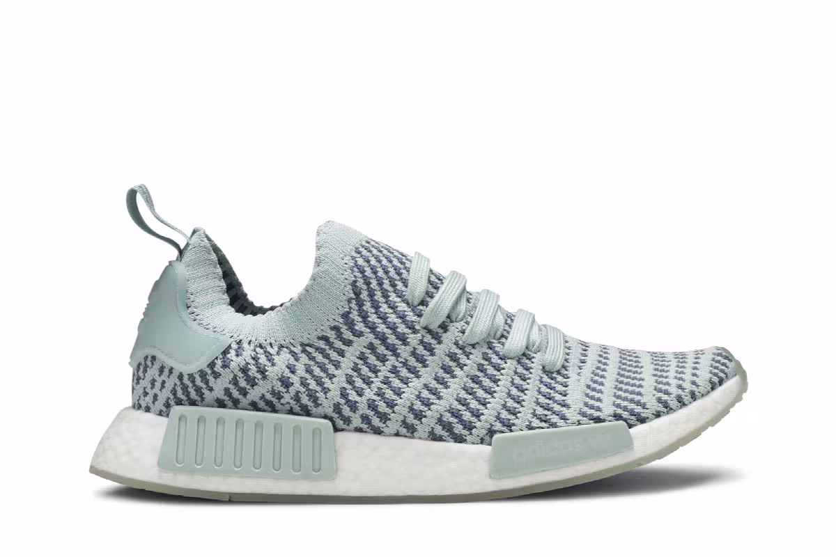 Adidas Women's NMD_R1 STLT Primeknit Ash Green, view 2