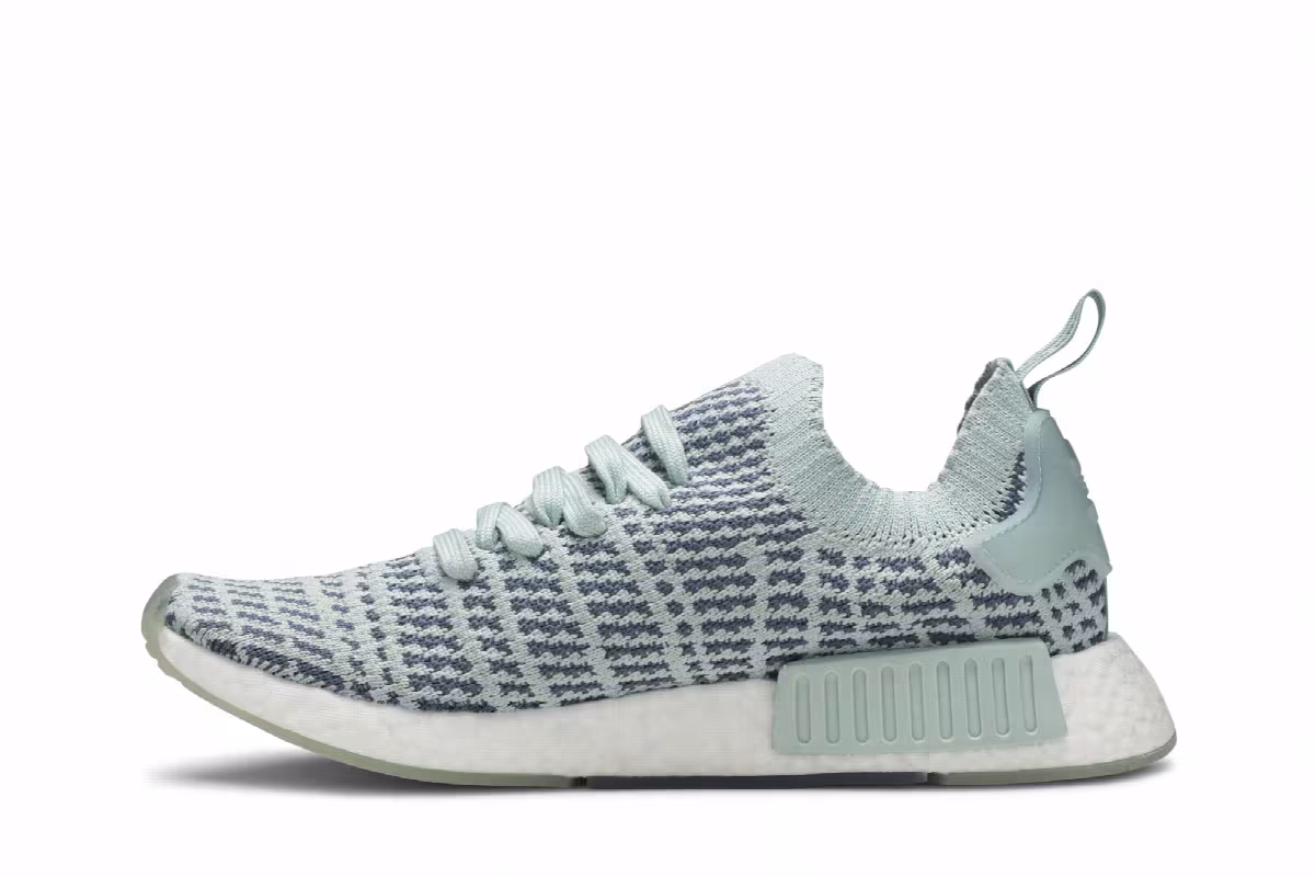 Adidas Women's NMD_R1 STLT Primeknit Ash Green, view 4