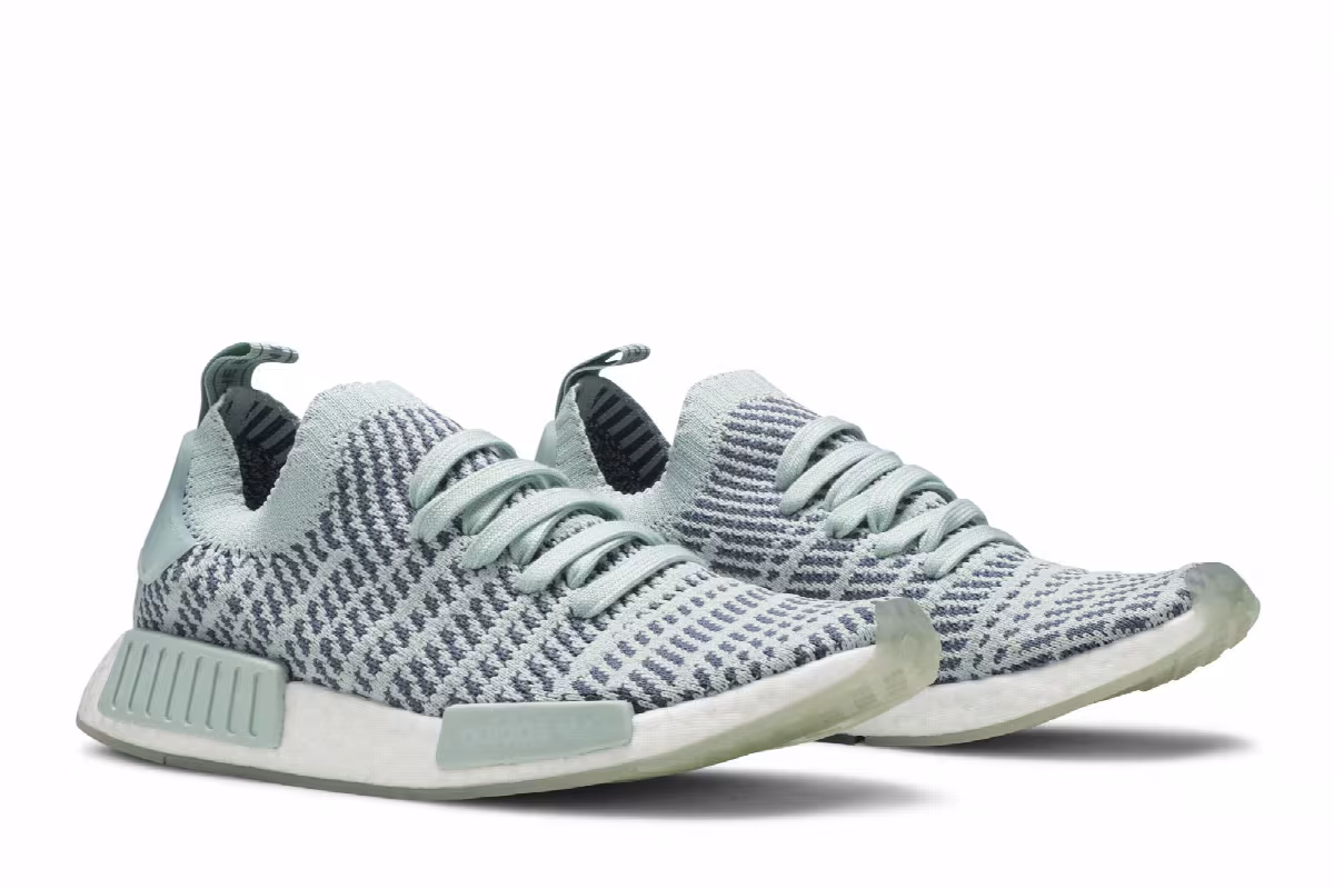 Adidas Women's NMD_R1 STLT Primeknit Ash Green, view 9