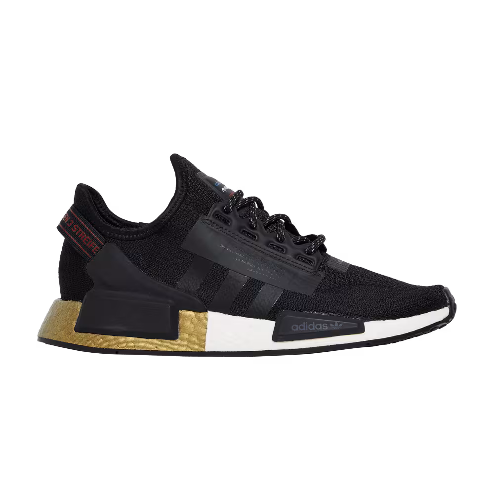 Adidas NMD_R1 V2 J Black Gold Metallic