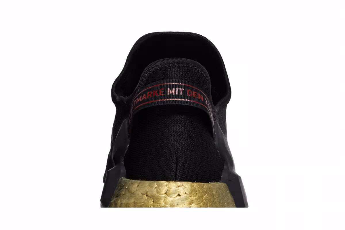 Adidas NMD_R1 V2 J Black Gold Metallic, view 8