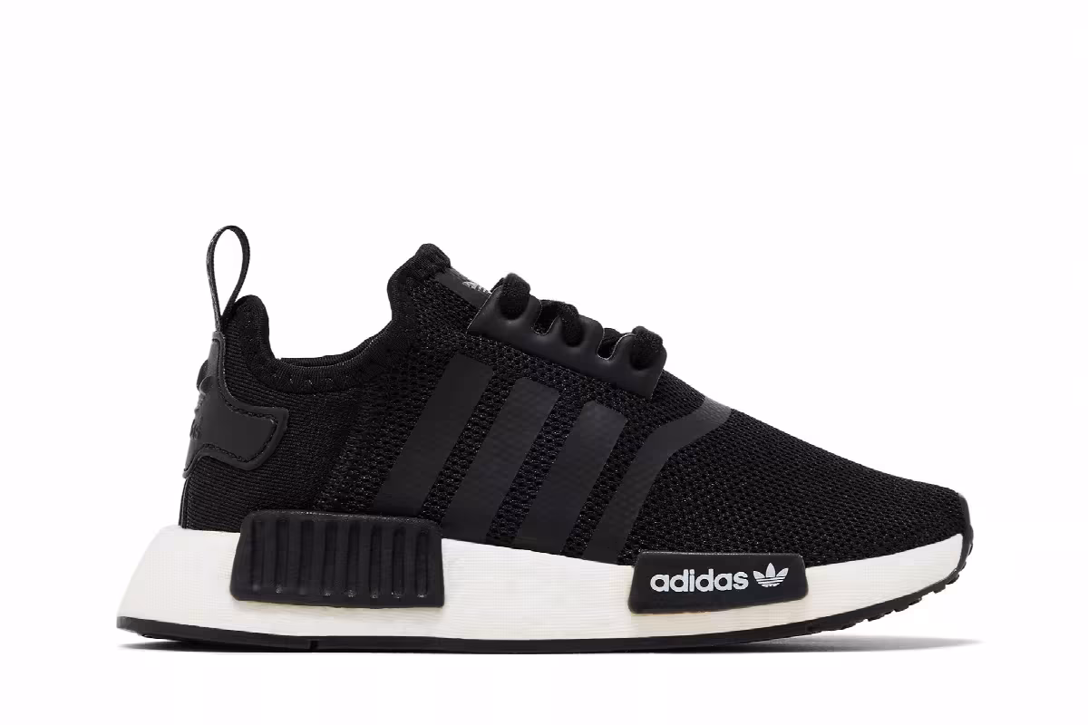 Adidas NMD_R1 J Black White, view 2