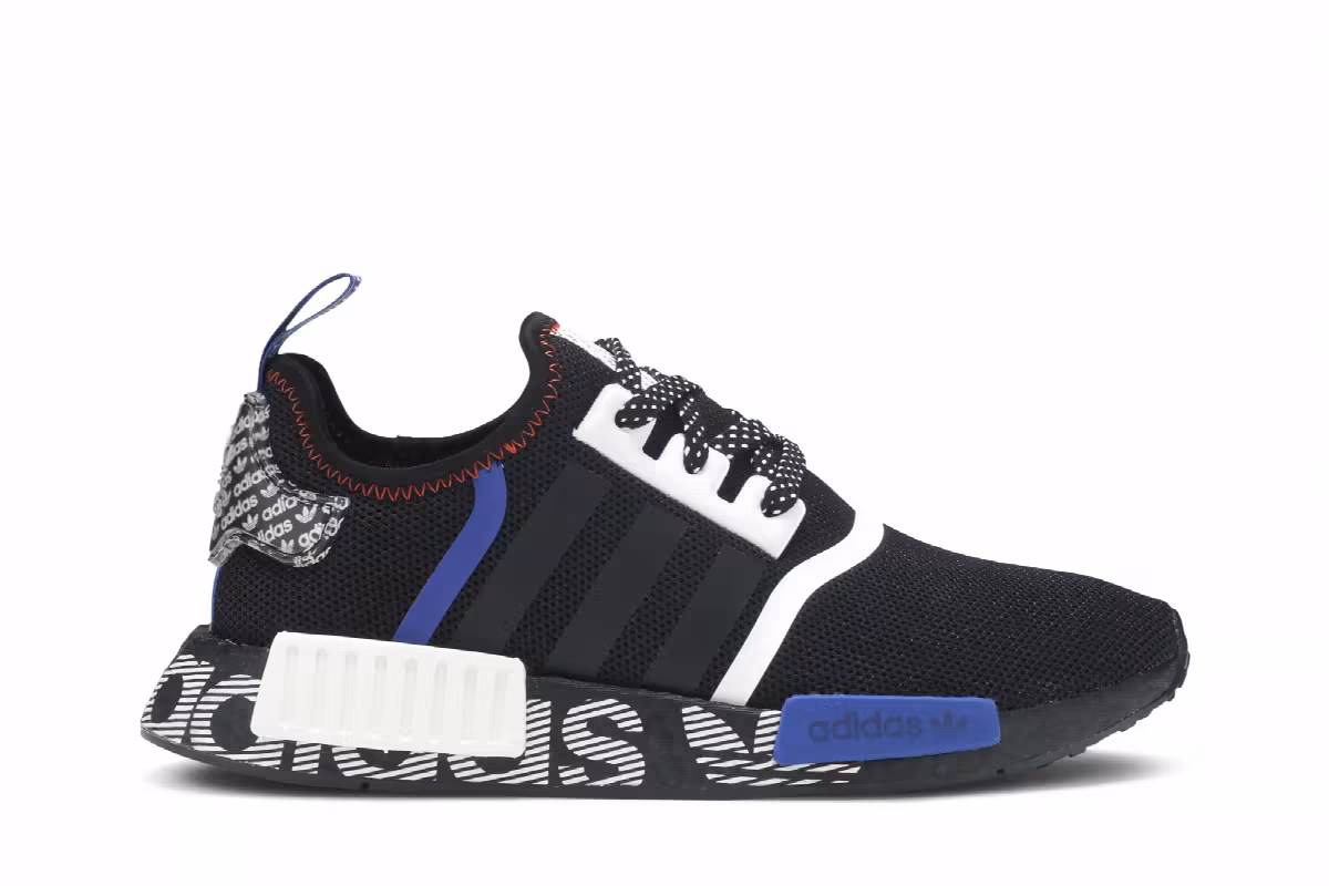 Adidas NMD_R1 J Black Multi, view 2