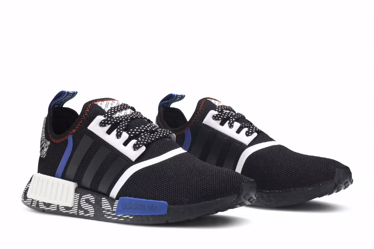 Adidas NMD_R1 J Black Multi, view 9