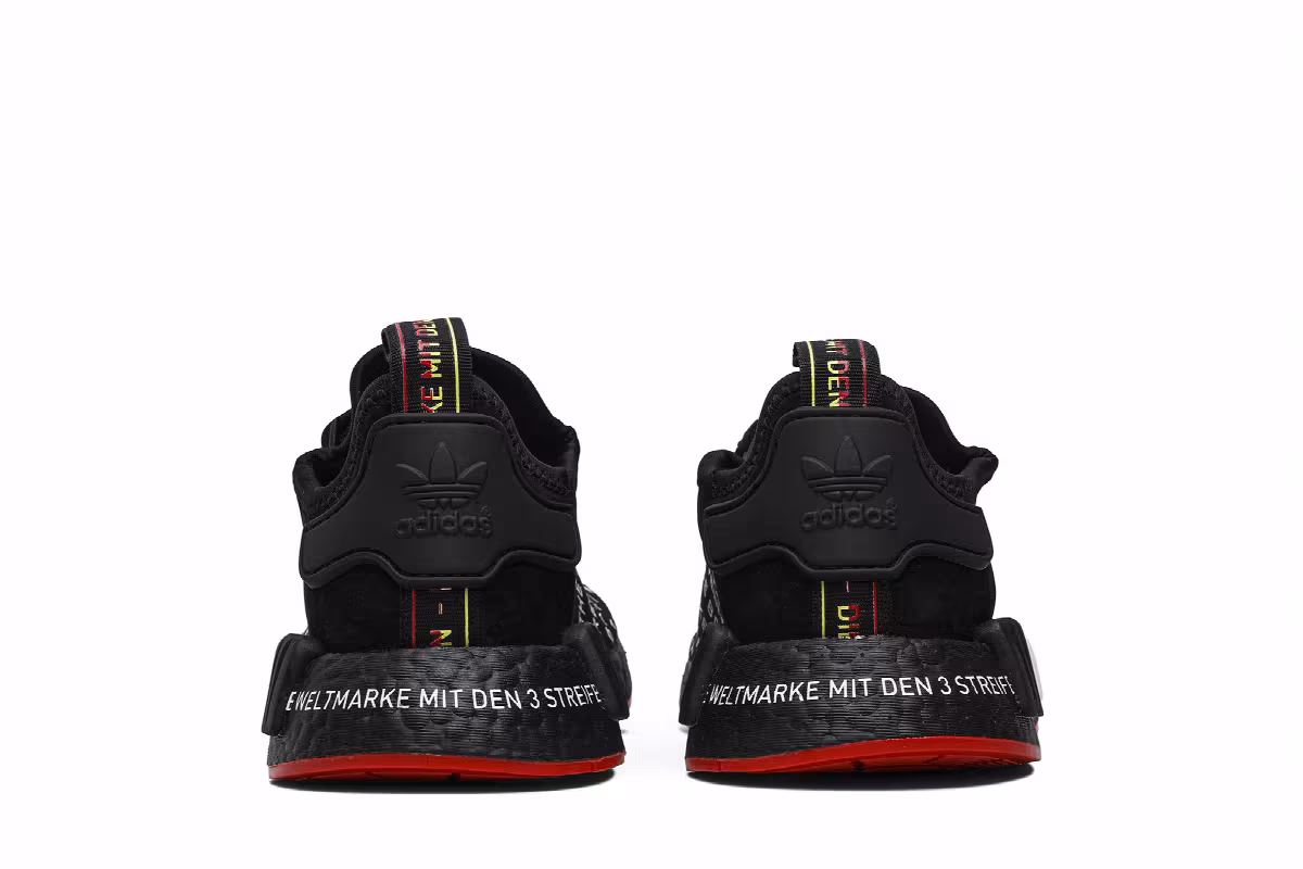 Adidas NMD_R1 Black White Yellow, view 7