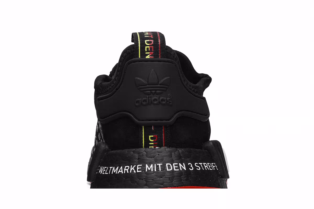 Adidas NMD_R1 Black White Yellow, view 8