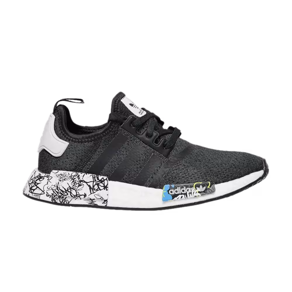 Adidas NMD_R1 J Black Graffiti