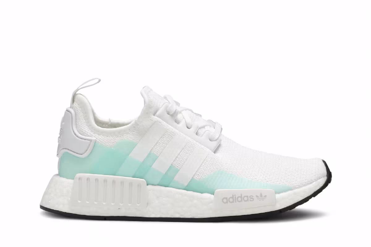 Adidas NMD_R1 J White Clear Mint, view 2