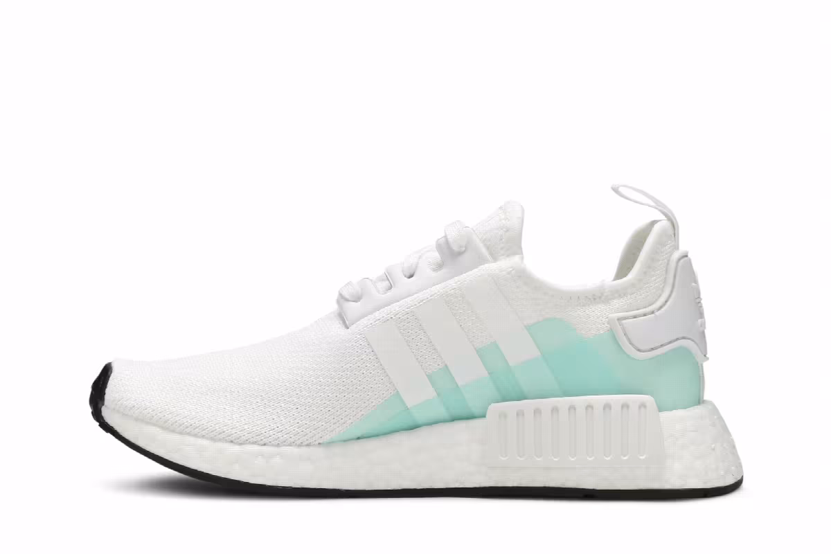 Adidas NMD_R1 J White Clear Mint, view 4