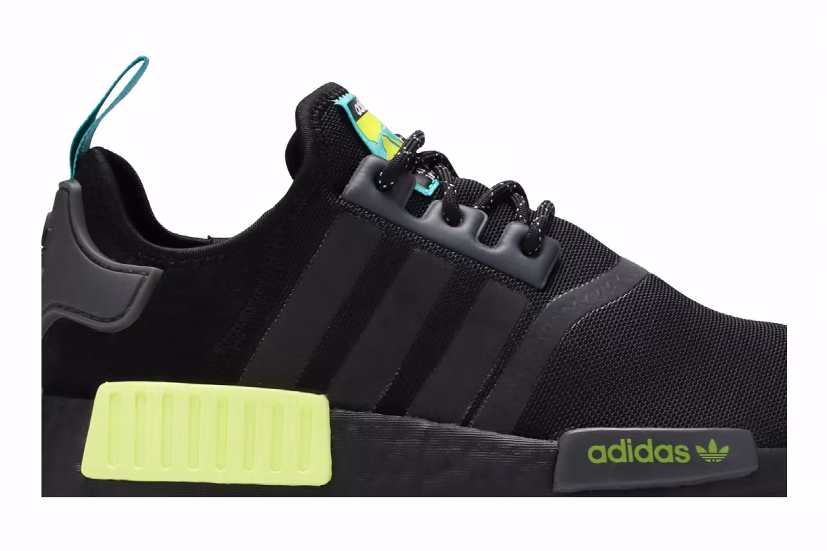 Adidas NMD_R1 Trail J Black Solar Yellow, view 3