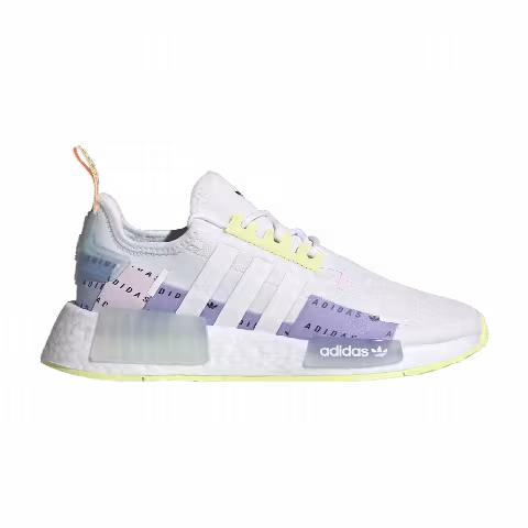 Adidas NMD_R1 Refined J 'All Over Logo - White Pulse Yellow'