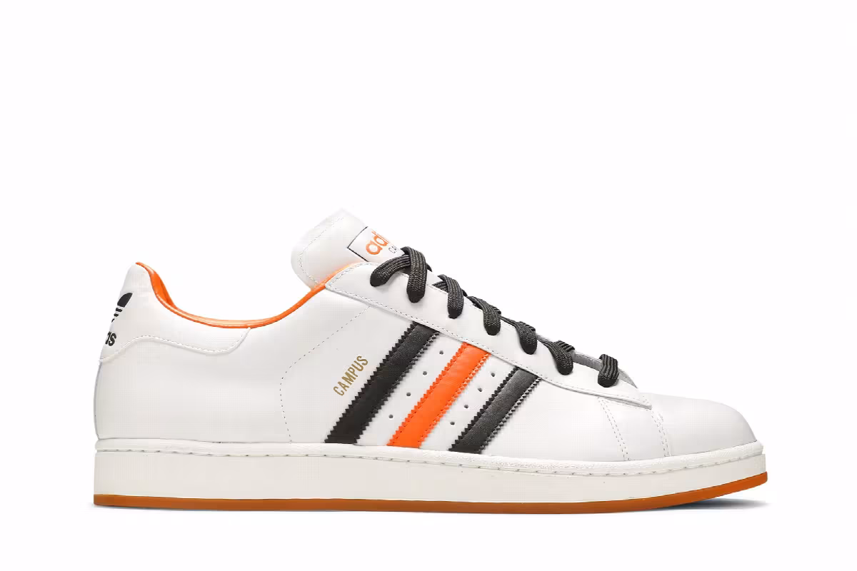 Adidas Campus 2 White Orange, view 2