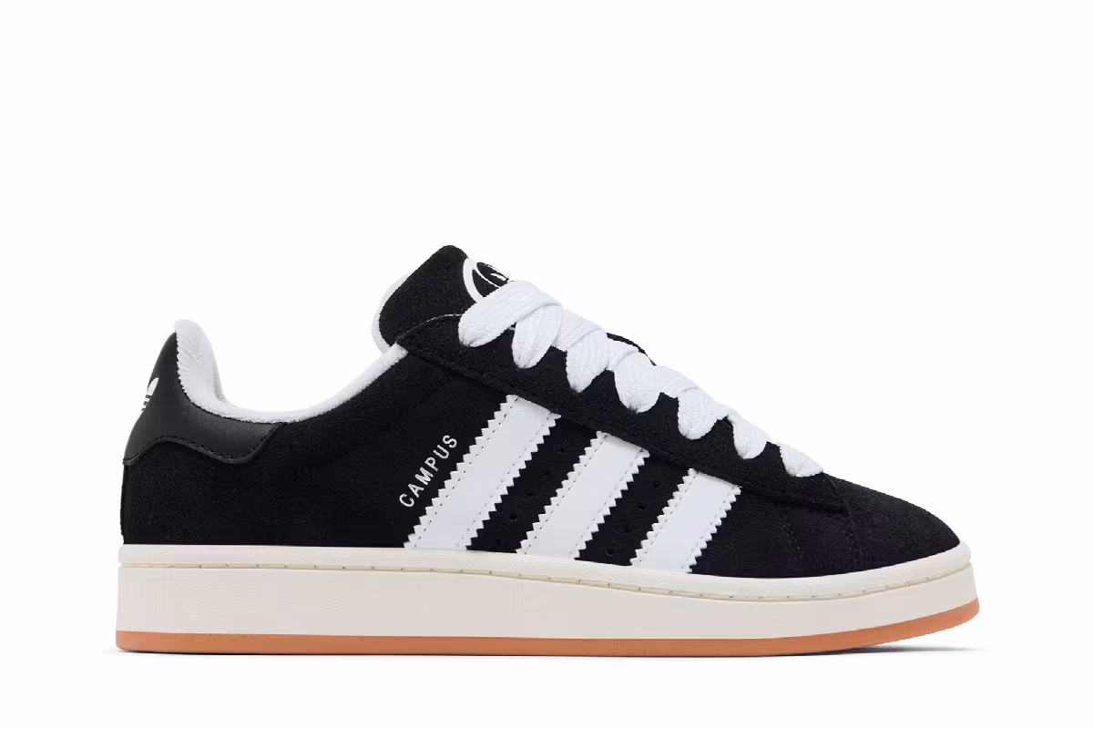 adidas Women's Campus 00s Core Black Off White, view 2
