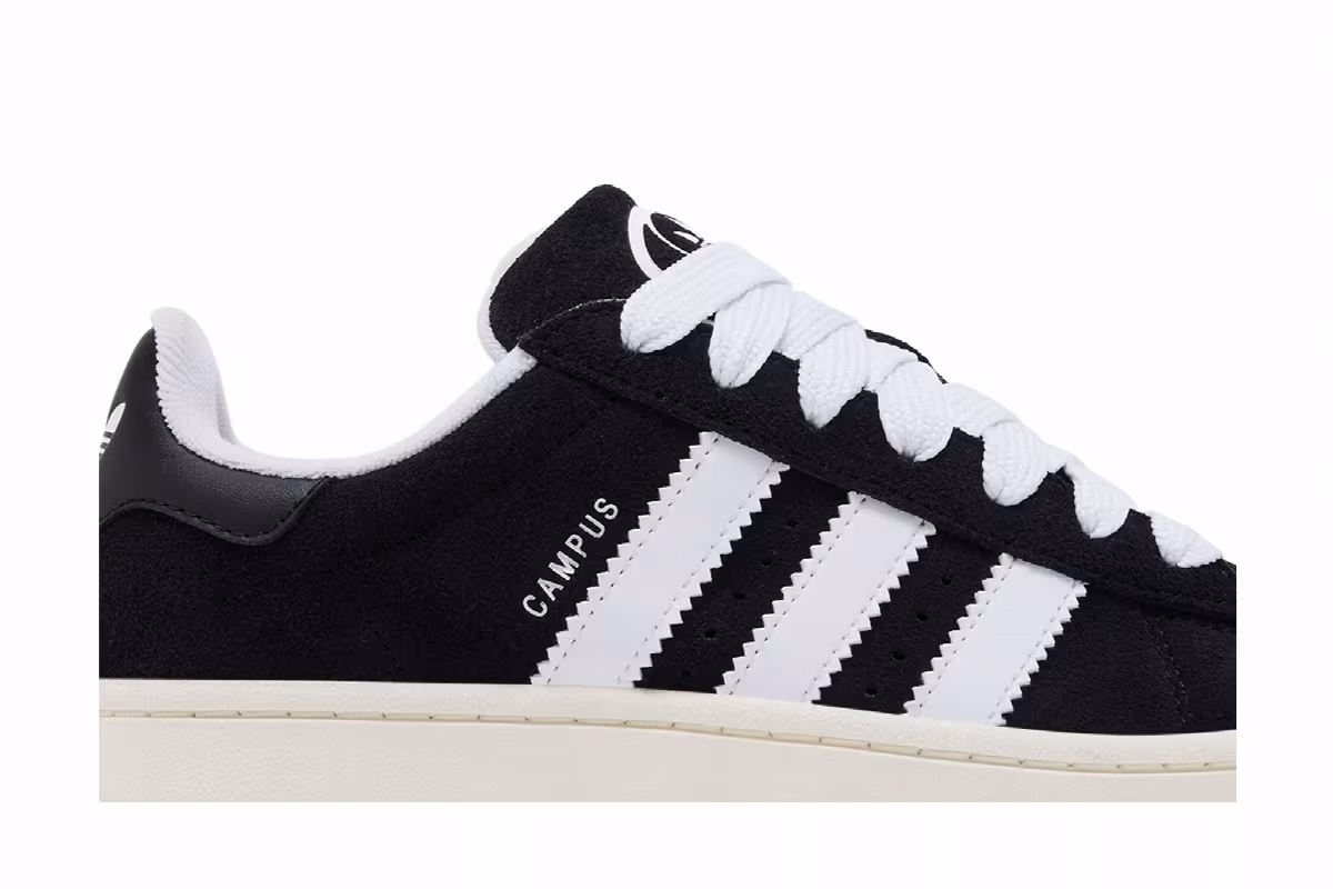 adidas Women's Campus 00s Core Black Off White, view 3