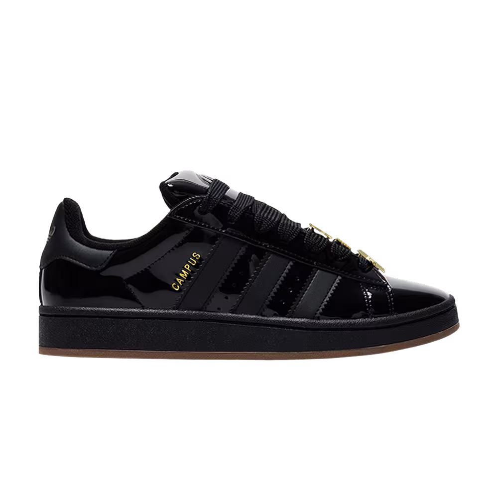 adidas Women's Campus 00s Core Black Gold Metallic