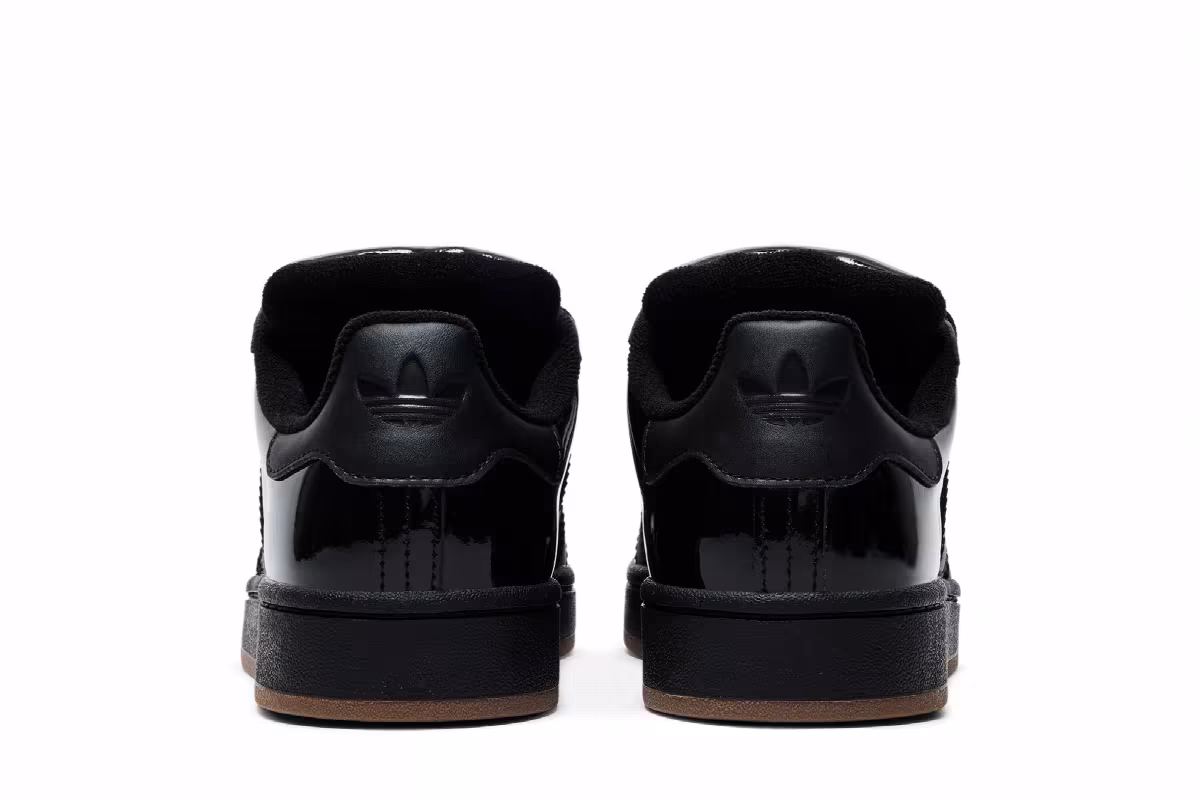 adidas Women's Campus 00s Core Black Gold Metallic, view 7