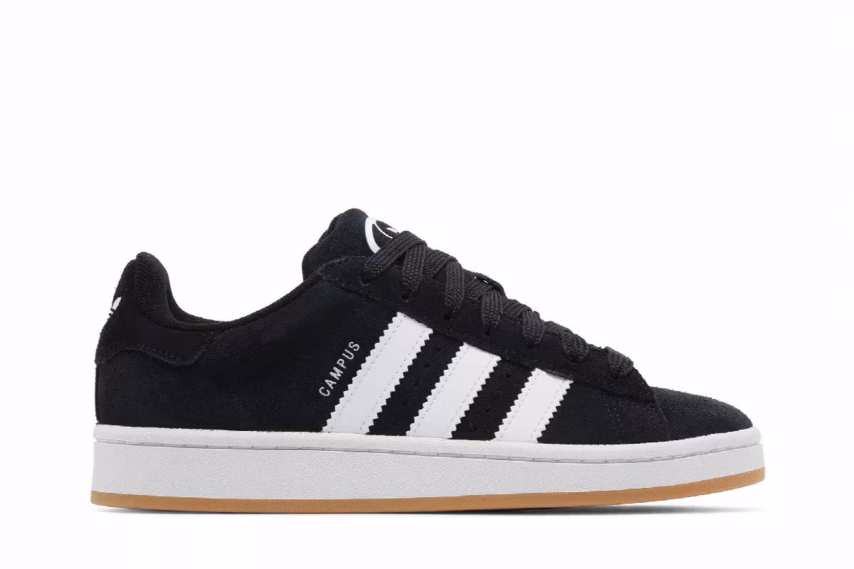 adidas Campus 00s J Black White Gum, view 2