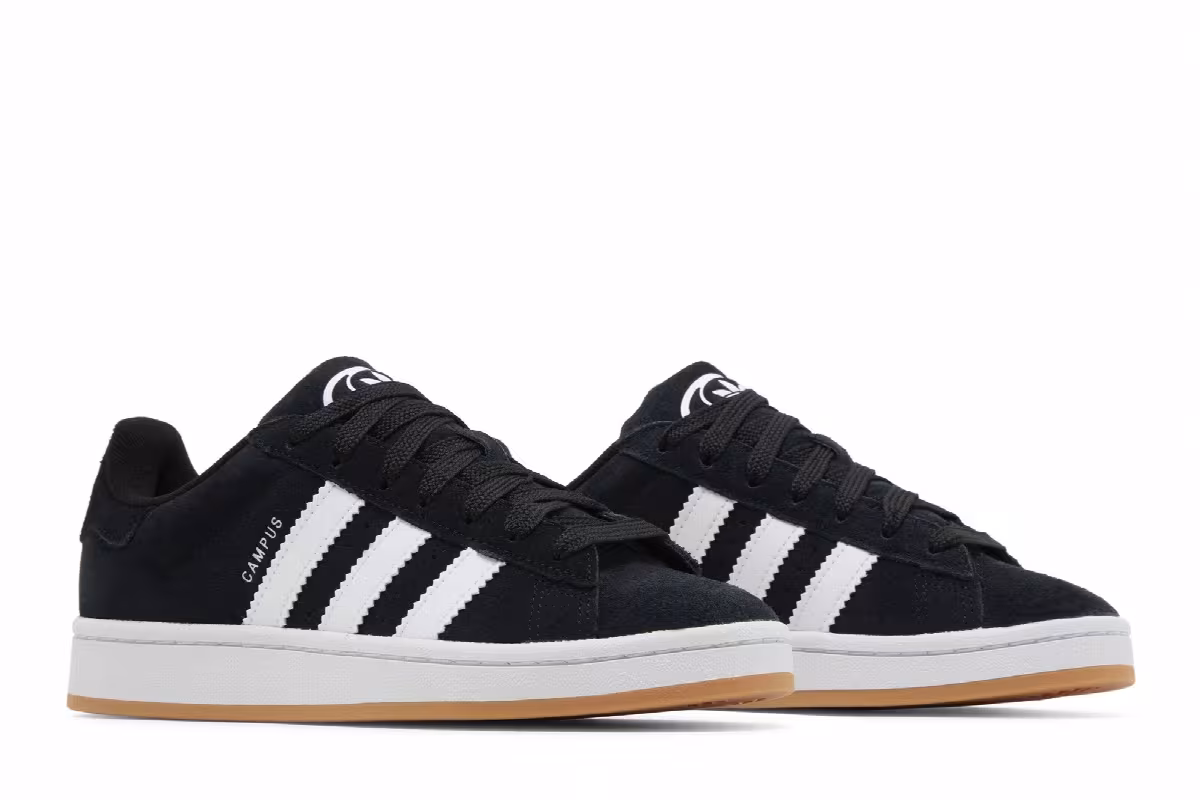 adidas Campus 00s J Black White Gum, view 9
