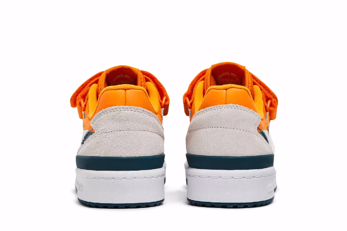 Adidas Forum Low Premium White Crew Orange Teal, view 7