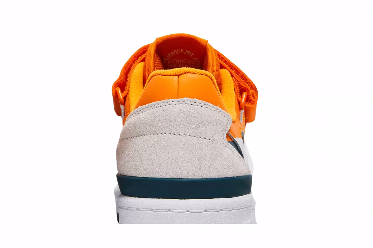 Adidas Forum Low Premium White Crew Orange Teal, view 8