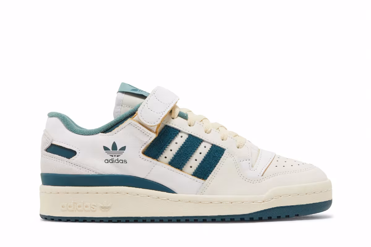 adidas Forum 84 Low White Wild Teal, view 2