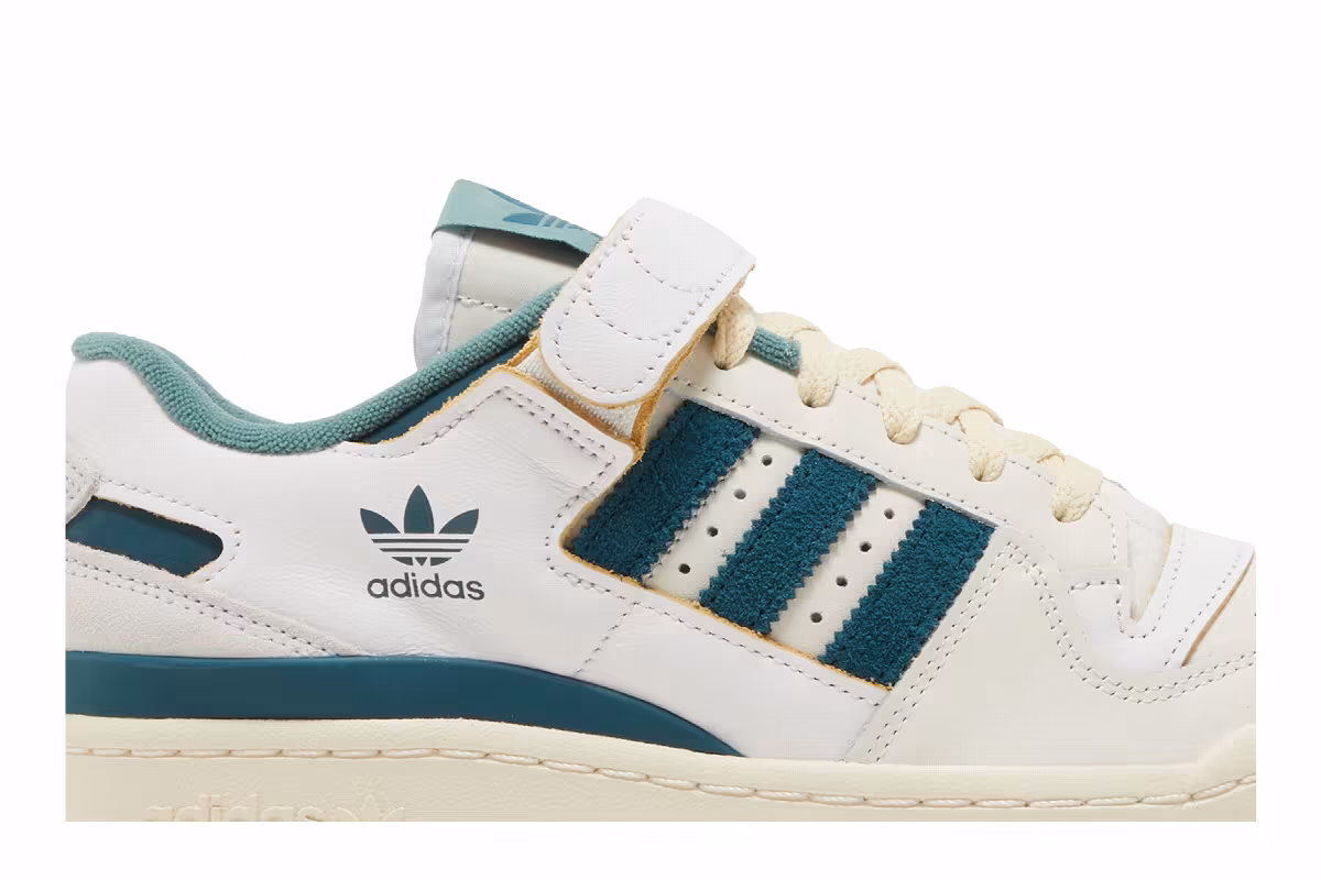 adidas Forum 84 Low White Wild Teal, view 3