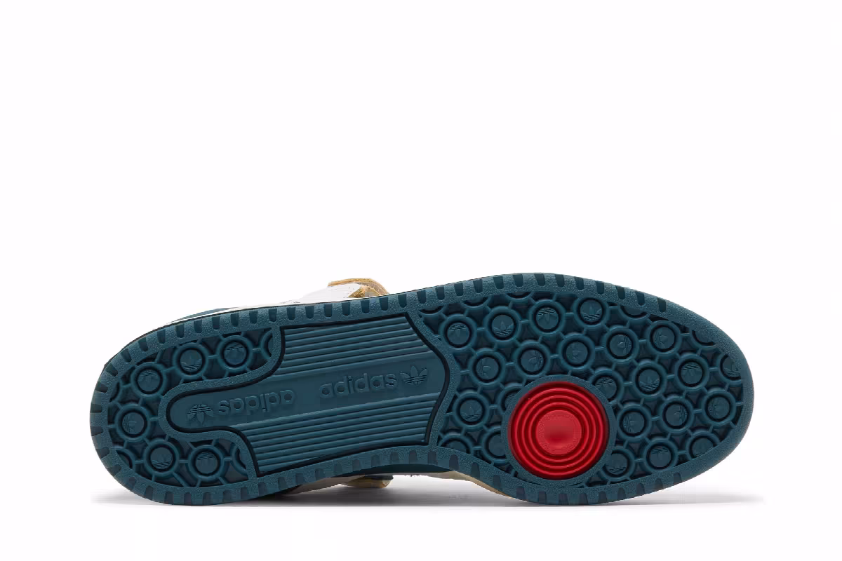 adidas Forum 84 Low White Wild Teal, view 5