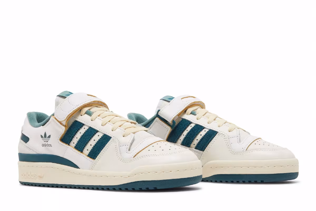 adidas Forum 84 Low White Wild Teal, view 9