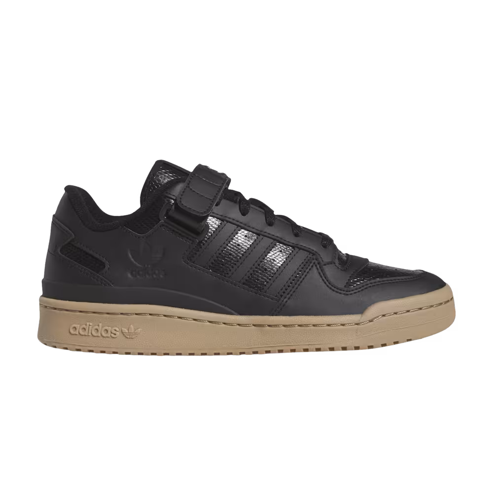 Adidas Forum Low Black Gum Snakeskin