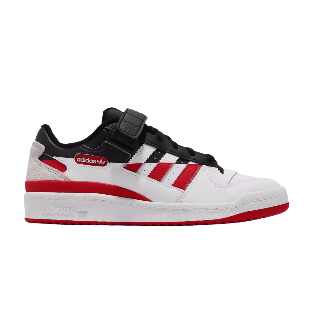 adidas Forum Low Premium Split - Black Vivid Red