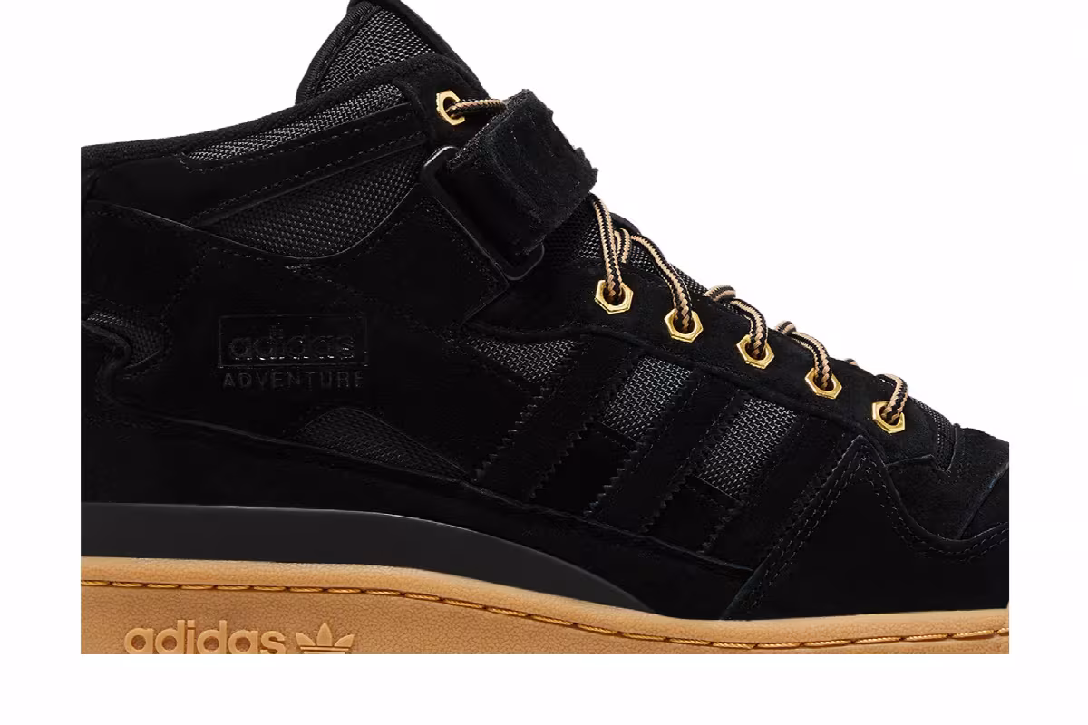 adidas Forum Mid Adventure Pack - Black Gum, view 3