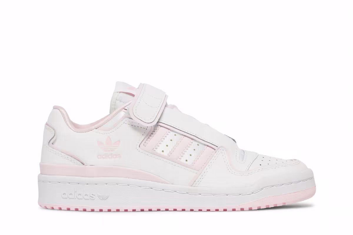 Adidas Women's Forum Plus White Clear Pink, view 2