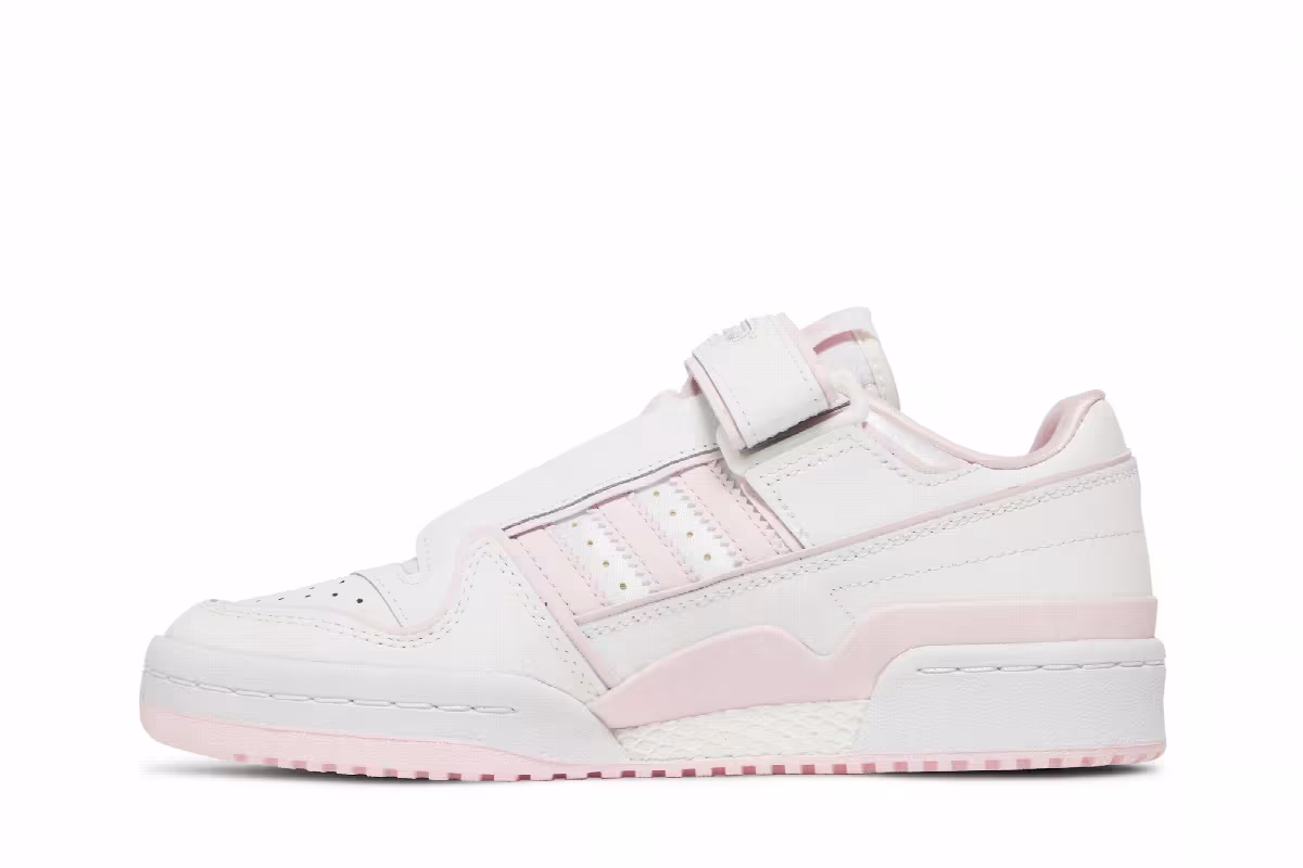 Adidas Women's Forum Plus White Clear Pink, view 4
