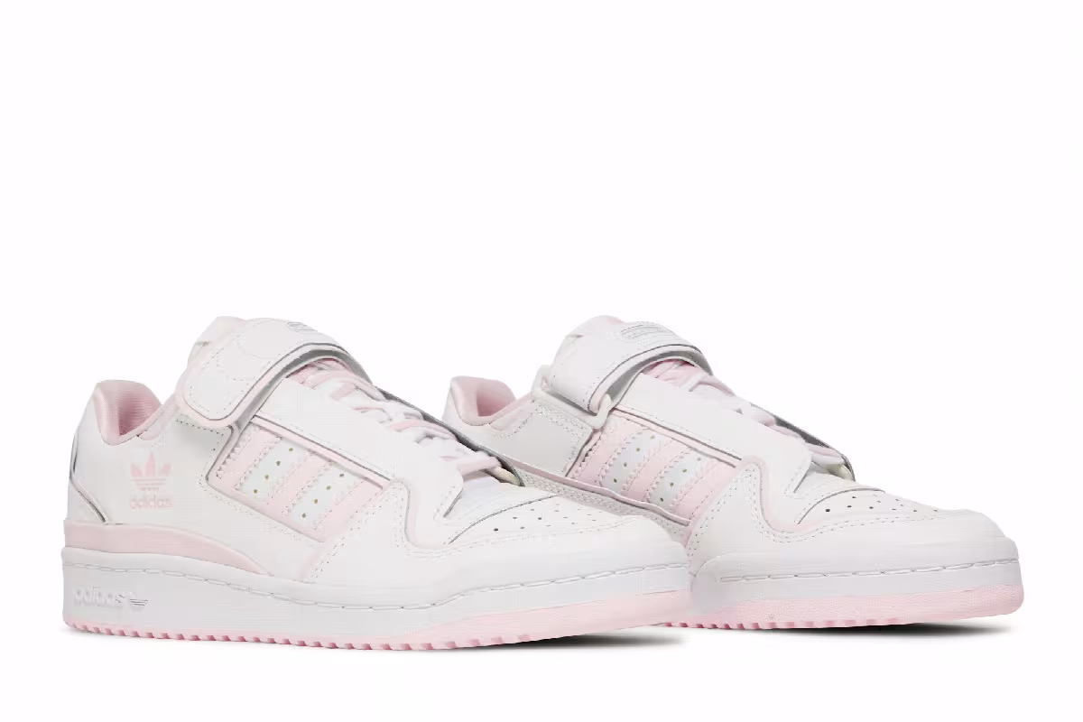 Adidas Women's Forum Plus White Clear Pink, view 9