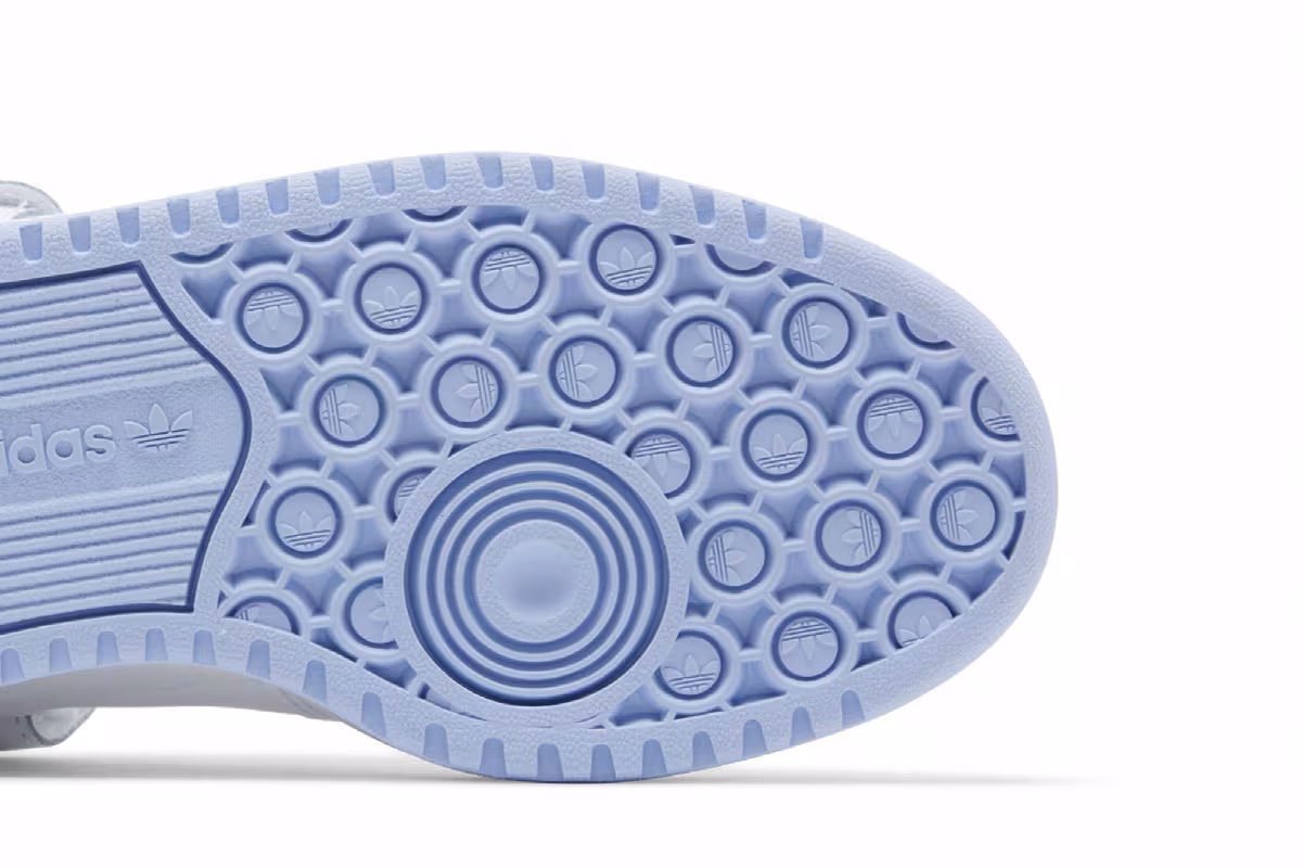 adidas Women's Forum Low White Blue Dawn, view 6