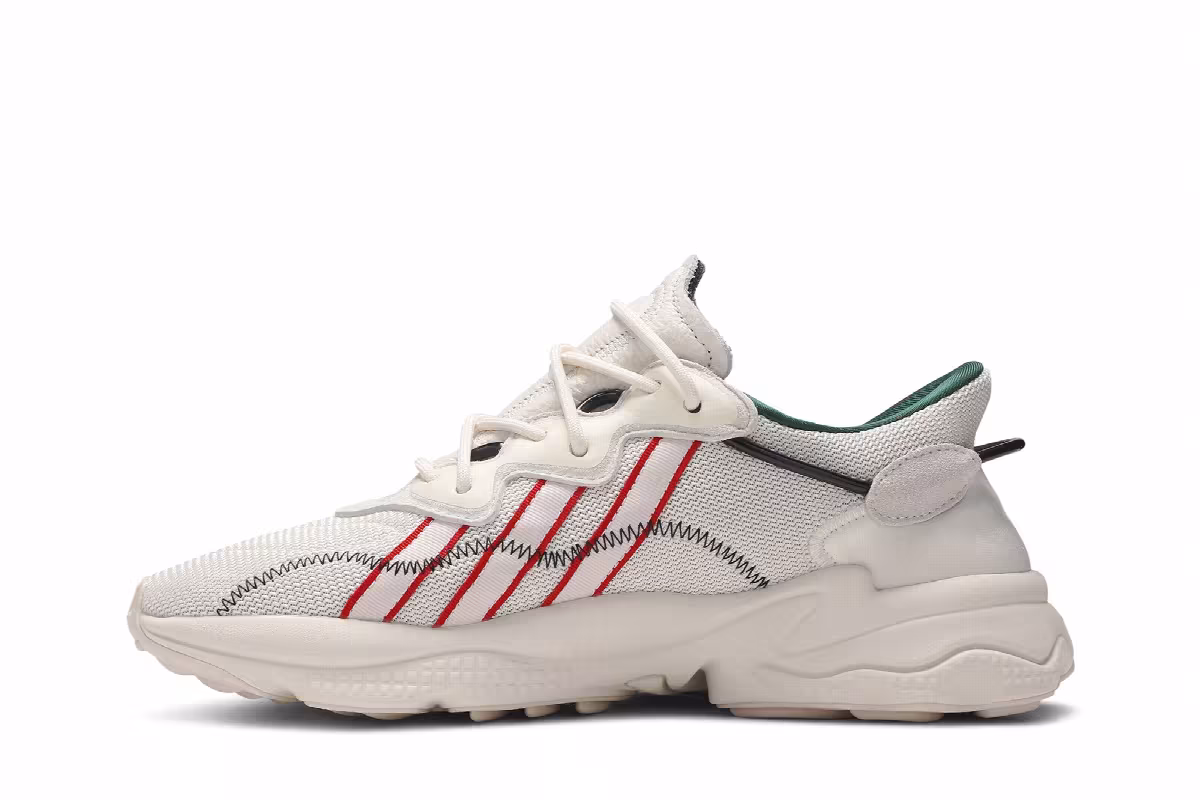 Pusha T x adidas Ozweego Crystal White, view 4