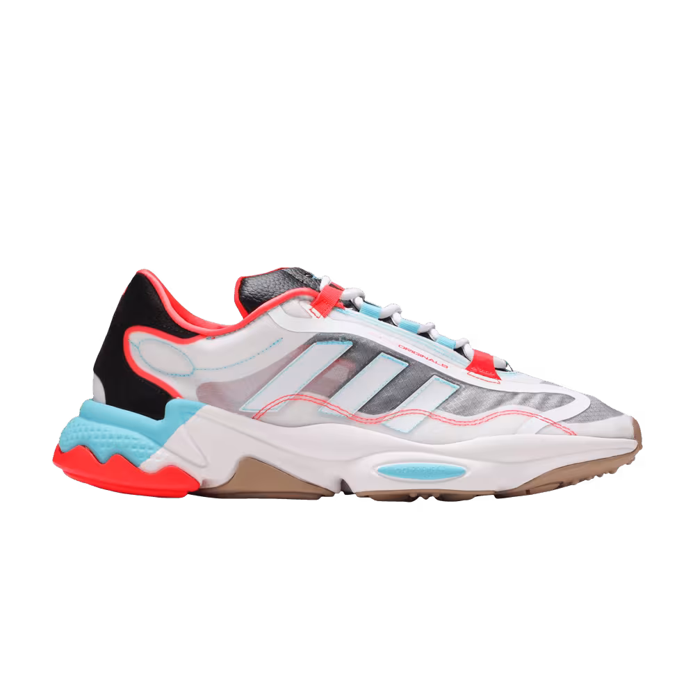 Adidas Ozweego Pure Bright Cyan Solar Red