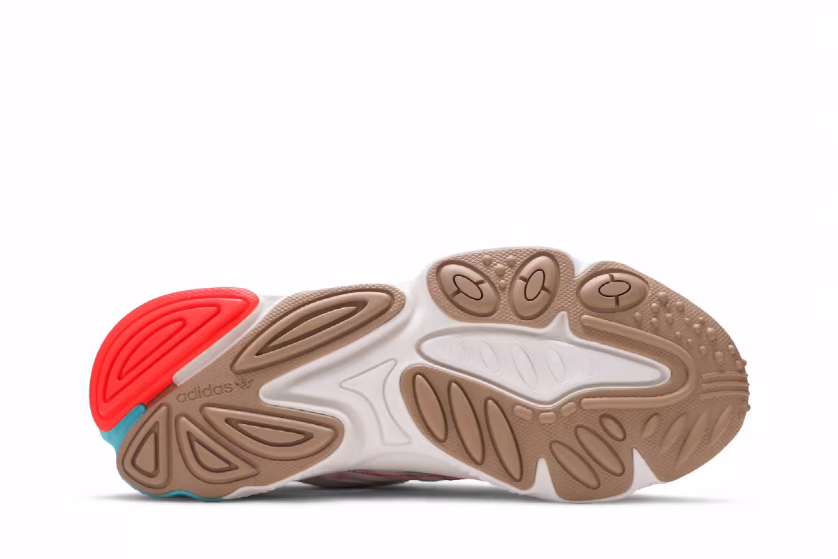 Adidas Ozweego Pure Bright Cyan Solar Red, view 5