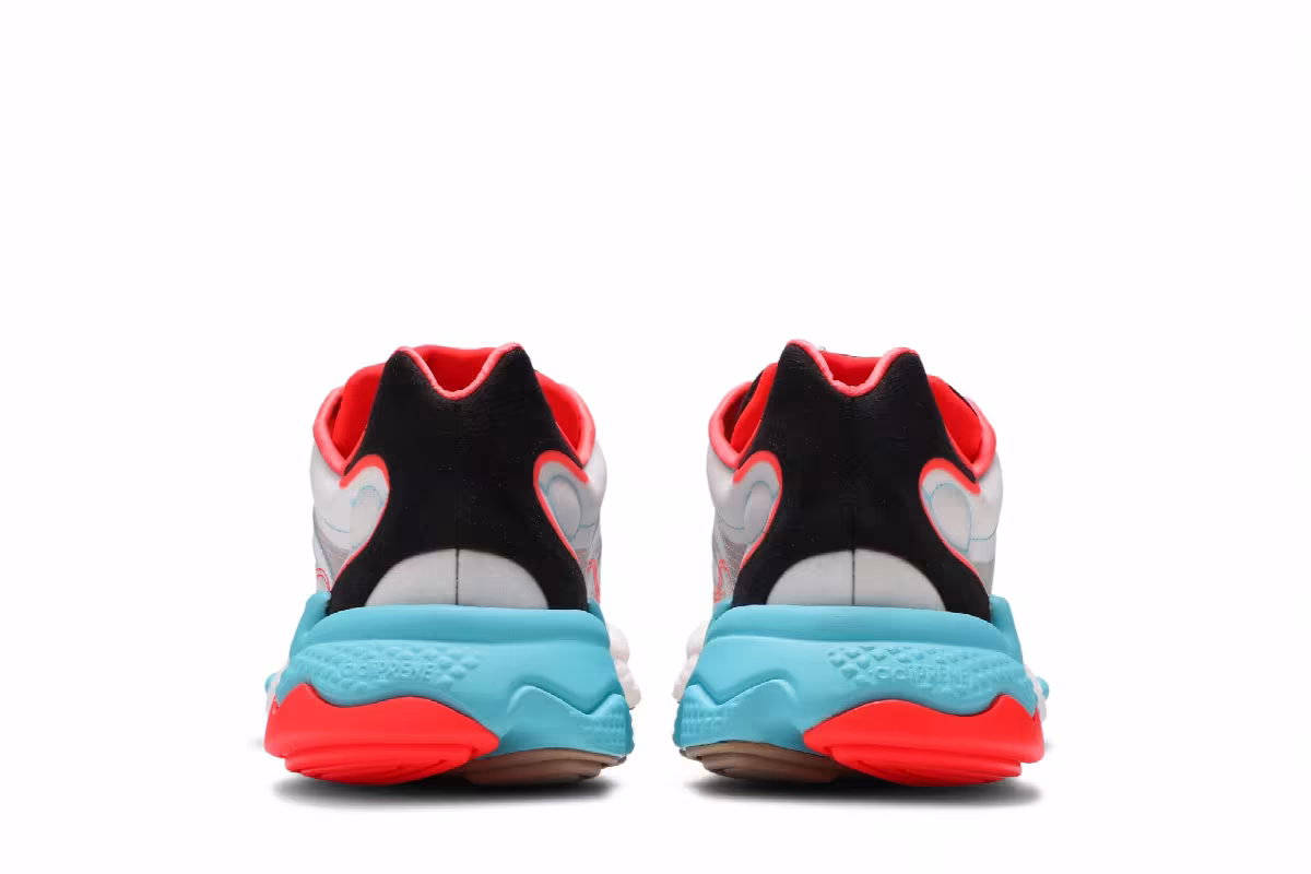 Adidas Ozweego Pure Bright Cyan Solar Red, view 7