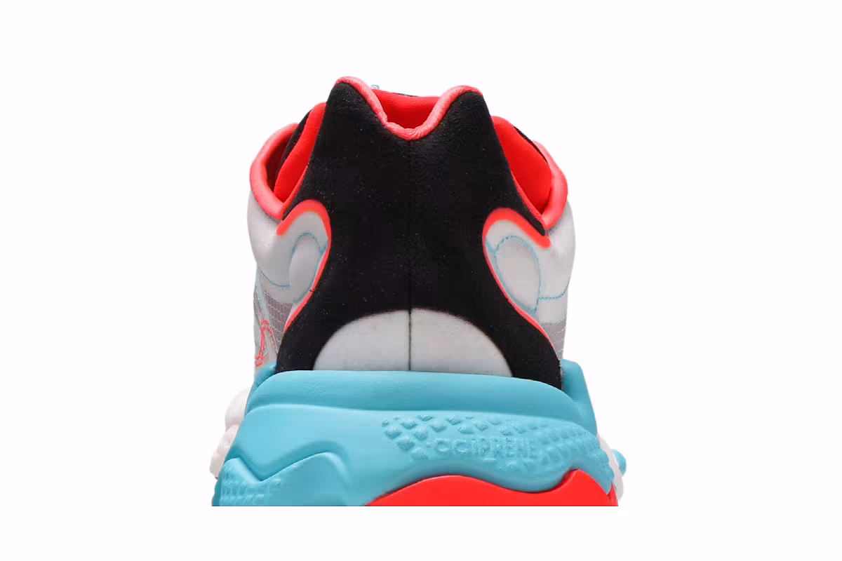 Adidas Ozweego Pure Bright Cyan Solar Red, view 8