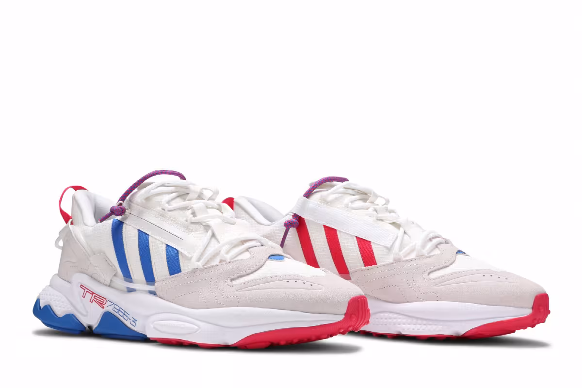 Adidas Ozweego Zip Off White Glow Blue, view 9
