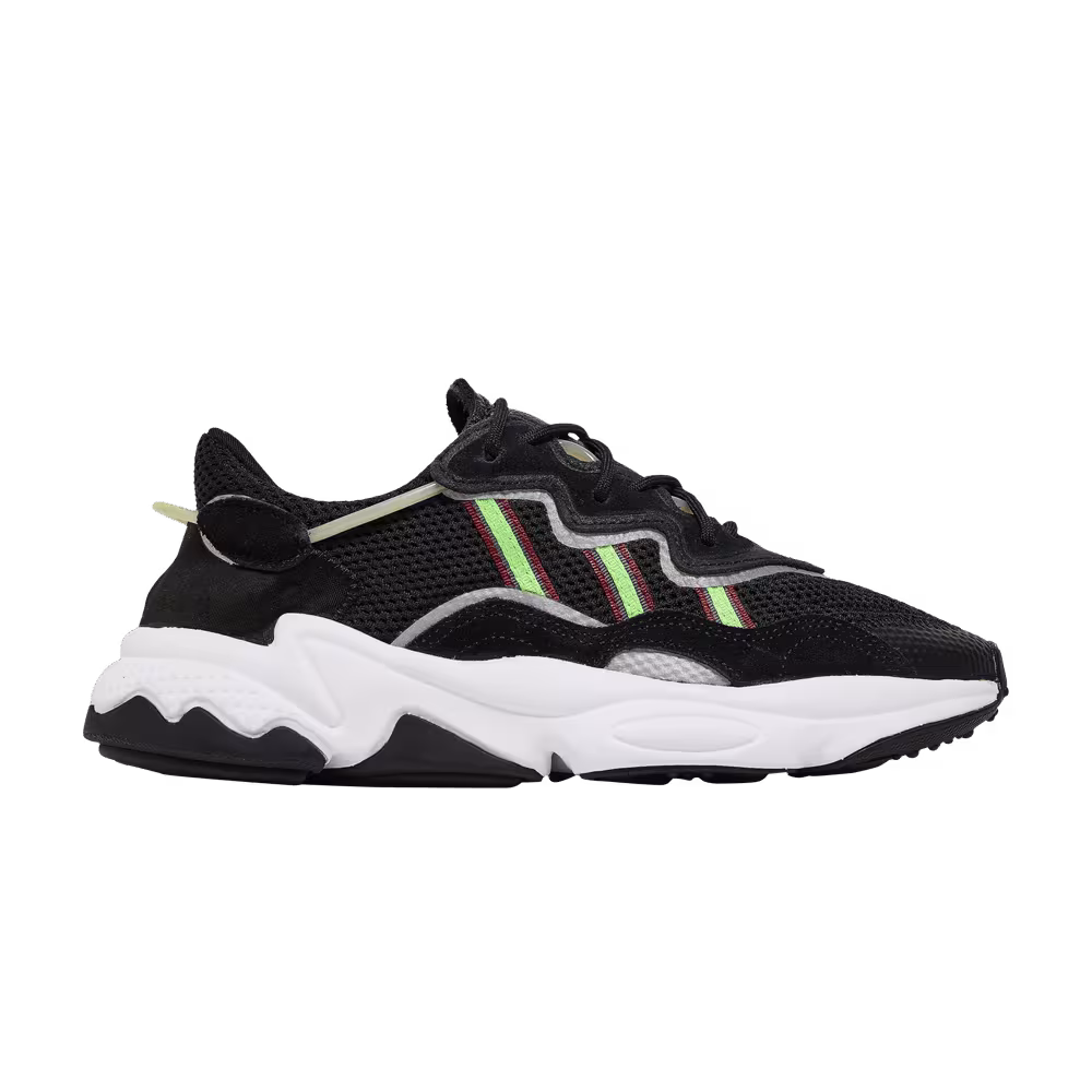 Adidas Women's Ozweego Black Solar Green