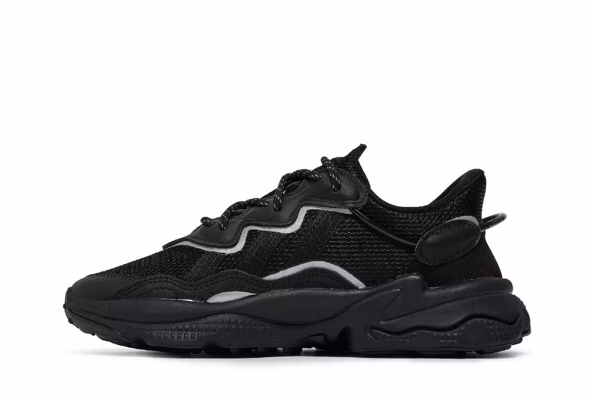 Adidas Women's Ozweego Black Reflective, view 4