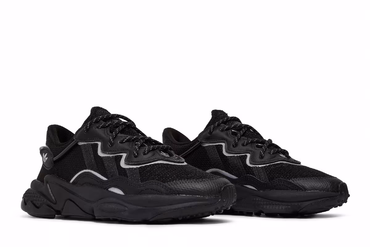 Adidas Women's Ozweego Black Reflective, view 9